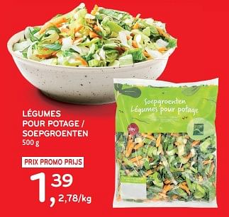 Promotions Légumes pour potage - Produit maison - Alvo - Valide de 28/02/2024 à 12/03/2024 chez Alvo