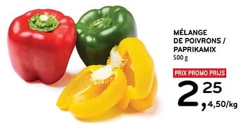Promotions Mélange de poivrons - Produit maison - Alvo - Valide de 28/02/2024 à 12/03/2024 chez Alvo