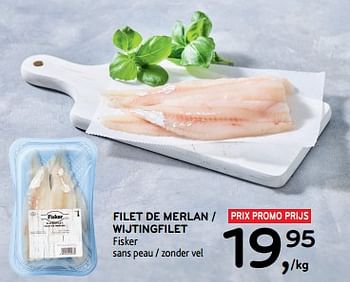 Promotions Filet de merlan fisker sans peau - Fisker - Valide de 13/03/2024 à 26/03/2024 chez Alvo