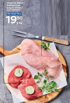Promoties Steak de boeuf au beurre d’herbes - Huismerk - Alvo - Geldig van 13/03/2024 tot 26/03/2024 bij Alvo