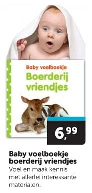 Promoties Baby voelboekje boerderij vriendjes - Huismerk - Boekenvoordeel - Geldig van 09/03/2024 tot 17/03/2024 bij BoekenVoordeel