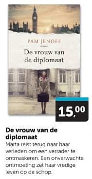 Promoties De vrouw van de diplomaat - Huismerk - Boekenvoordeel - Geldig van 09/03/2024 tot 17/03/2024 bij BoekenVoordeel