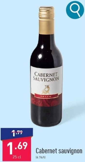 Promoties Cabernet sauvignon - Rode wijnen - Geldig van 11/03/2024 tot 17/03/2024 bij Aldi