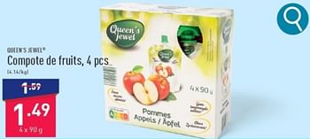 Promotions Compote de fruits - Queen's Jewel - Valide de 11/03/2024 à 17/03/2024 chez Aldi