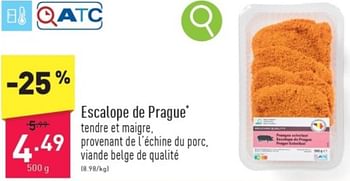 Promotions Escalope de prague - Produit maison - Aldi - Valide de 11/03/2024 à 16/03/2024 chez Aldi