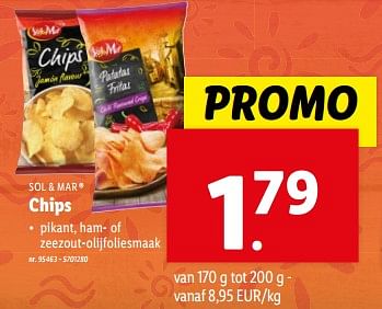Promoties Chips - Sol & Mar - Geldig van 13/03/2024 tot 19/03/2024 bij Lidl