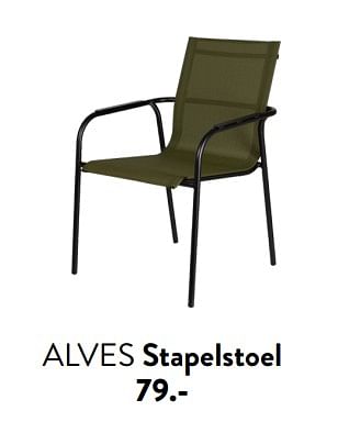 Promoties Alves stapelstoel - Huismerk - Casa - Geldig van 29/02/2024 tot 25/09/2024 bij Casa