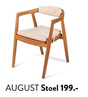 Promoties August stoel - Huismerk - Casa - Geldig van 29/02/2024 tot 25/09/2024 bij Casa