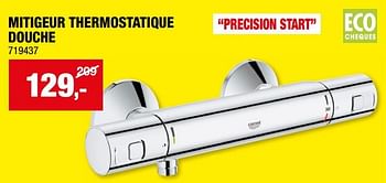 Promotions Mitigeur thermostatique douche - Grohe - Valide de 06/03/2024 à 17/03/2024 chez Hubo
