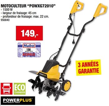 Promotions Powerplus motoculteur powxg72010 - Powerplus - Valide de 06/03/2024 à 17/03/2024 chez Hubo