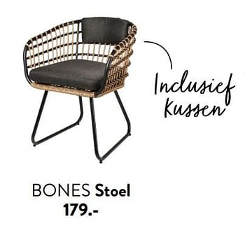 Promoties Bones stoel - Huismerk - Casa - Geldig van 29/02/2024 tot 25/09/2024 bij Casa