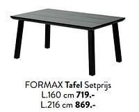 Formax tafel setprijs-Huismerk - Casa