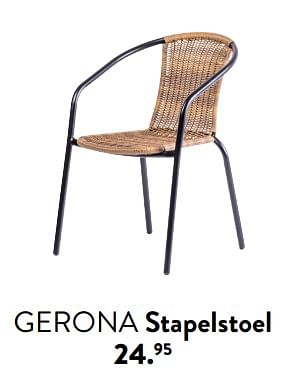 Promotions Gerona stapelstoel - Produit maison - Casa - Valide de 29/02/2024 à 25/09/2024 chez Casa