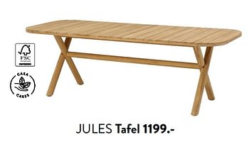 Promoties Jules tafel - Huismerk - Casa - Geldig van 29/02/2024 tot 25/09/2024 bij Casa