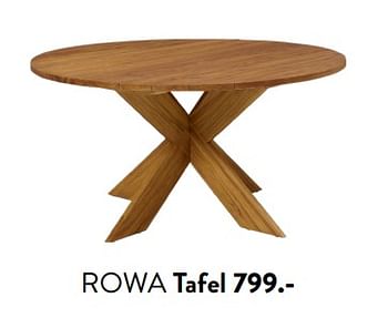 Promoties Rowa tafel - Huismerk - Casa - Geldig van 29/02/2024 tot 25/09/2024 bij Casa