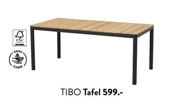 Promotions Tibo tafel - Produit maison - Casa - Valide de 29/02/2024 à 25/09/2024 chez Casa