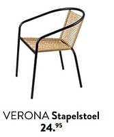 Promoties Verona stapelstoel - Huismerk - Casa - Geldig van 29/02/2024 tot 25/09/2024 bij Casa