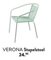 Promoties Verona stapelstoel - Huismerk - Casa - Geldig van 29/02/2024 tot 25/09/2024 bij Casa