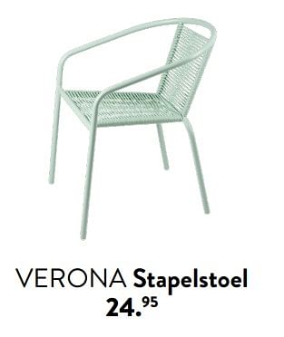 Promotions Verona stapelstoel - Produit maison - Casa - Valide de 29/02/2024 à 25/09/2024 chez Casa