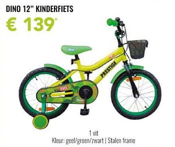 Promoties Prestige fietsen dino 12`` kinderfiets - Prestige Fietsen - Geldig van 08/03/2024 tot 14/04/2024 bij Euro Shop