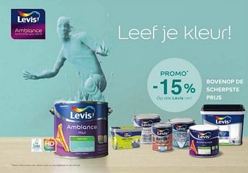 Promoties -15% op alle levis verf - Levis - Geldig van 08/03/2024 tot 14/04/2024 bij Euro Shop