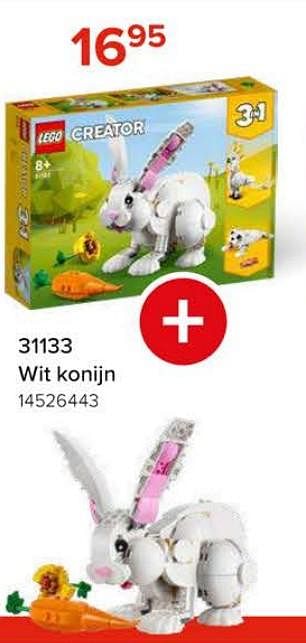 Promotions 31133 wit konijn - Lego - Valide de 08/03/2024 à 14/04/2024 chez Euro Shop