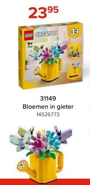 Promoties 31149 bloemen in gieter - Lego - Geldig van 08/03/2024 tot 14/04/2024 bij Euro Shop