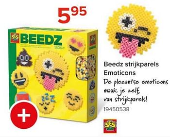 Promoties Beedz strijkparels emoticons - SES - Geldig van 08/03/2024 tot 14/04/2024 bij Euro Shop