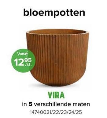 Promoties Bloempotten vira - Huismerk - Euroshop - Geldig van 08/03/2024 tot 14/04/2024 bij Euro Shop