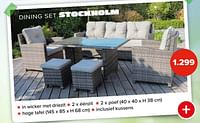 Dining set stockholm-Huismerk - Euroshop
