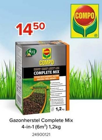 Promotions Gazonherstel complete mix 4-in-1 - Compo - Valide de 08/03/2024 à 14/04/2024 chez Euro Shop