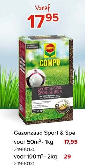 Promoties Gazonzaad sport + spel - Compo - Geldig van 08/03/2024 tot 14/04/2024 bij Euro Shop