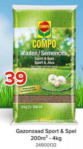 Promotions Gazonzaad sport + spel - Compo - Valide de 08/03/2024 à 14/04/2024 chez Euro Shop