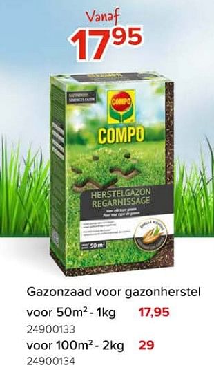 Promoties Gazonzaad voor gazonherstel - Compo - Geldig van 08/03/2024 tot 14/04/2024 bij Euro Shop
