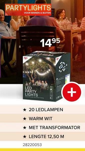 Promotions Partylights 20 ledlampen - Euro Light - Valide de 08/03/2024 à 14/04/2024 chez Euro Shop