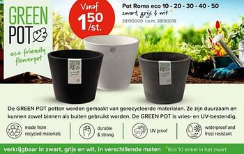 Promotions Pot roma eco - Produit Maison - Euroshop - Valide de 08/03/2024 à 14/04/2024 chez Euro Shop
