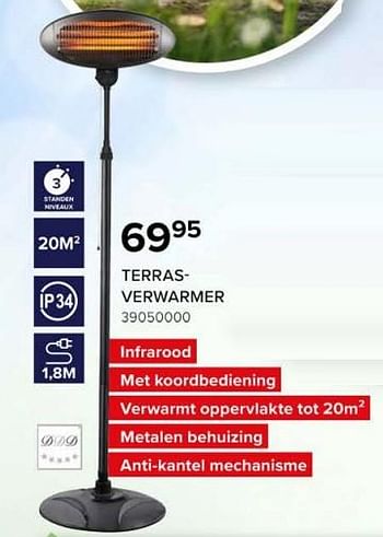 Promoties Terrasverwarmer - DDD - Geldig van 08/03/2024 tot 14/04/2024 bij Euro Shop