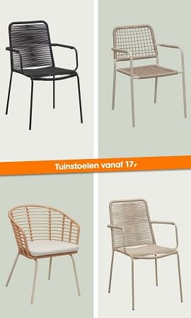 Promotions Tuinstoelen - Produit maison - Kwantum - Valide de 11/03/2024 à 14/04/2024 chez Kwantum