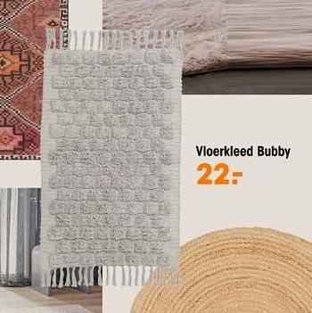 Promotions Vloerkleed bubby - Produit maison - Kwantum - Valide de 11/03/2024 à 14/04/2024 chez Kwantum