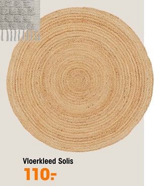 Promoties Vloerkleed solis - Huismerk - Kwantum - Geldig van 11/03/2024 tot 14/04/2024 bij Kwantum