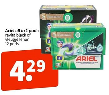 Promoties Ariel all in 1 pods - Ariel - Geldig van 10/03/2024 tot 17/03/2024 bij Wibra