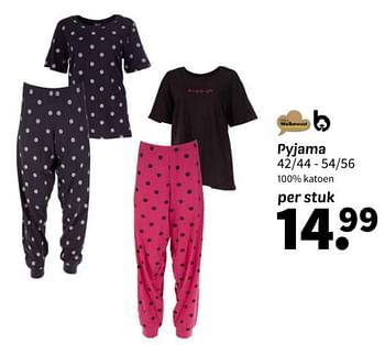 Promoties Pyjama - Huismerk - Wibra - Geldig van 10/03/2024 tot 17/03/2024 bij Wibra