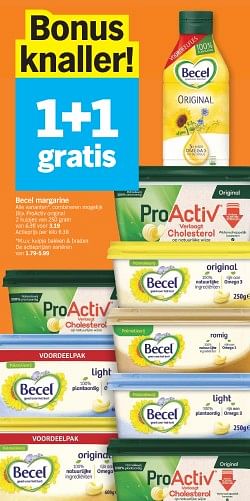 Promoties Becel margarine proactiv original - Becel - Geldig van 11/03/2024 tot 17/03/2024 bij Albert Heijn