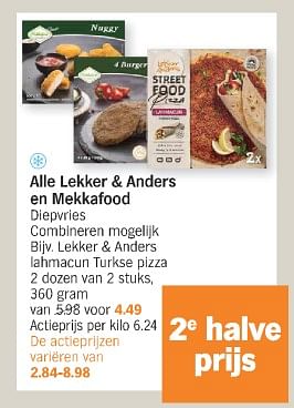 Promoties Lekker + anders lahmacun turkse pizza - Lekker&Anders - Geldig van 11/03/2024 tot 17/03/2024 bij Albert Heijn