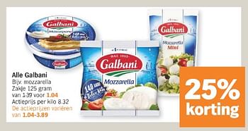 Promoties Mozzarella - Galbani - Geldig van 11/03/2024 tot 17/03/2024 bij Albert Heijn