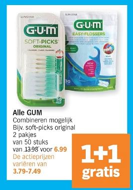 Promoties Soft-picks original - GUM - Geldig van 11/03/2024 tot 17/03/2024 bij Albert Heijn
