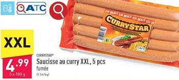Promotions Saucisse au curry xxl - Produit maison - Aldi - Valide de 15/03/2024 à 17/03/2024 chez Aldi