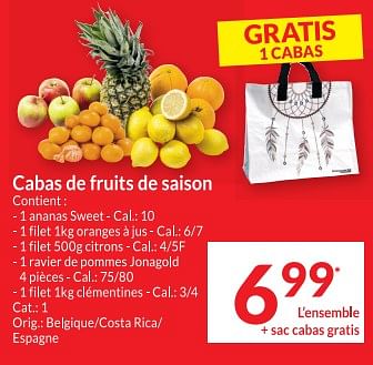 Promoties Cabas de fruits de saison - Huismerk - Intermarche - Geldig van 12/03/2024 tot 17/03/2024 bij Intermarche