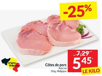 Promoties Côtes de porc - Huismerk - Intermarche - Geldig van 12/03/2024 tot 17/03/2024 bij Intermarche