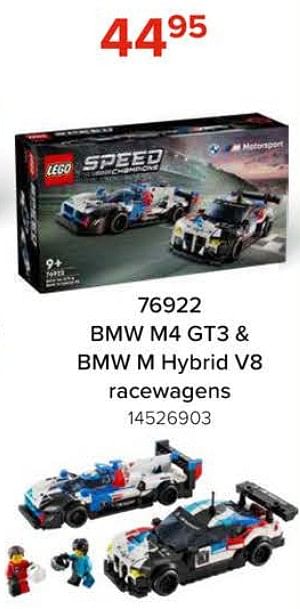 Promoties 76922 bmw m4 gt3 + bmw m hybrid v8 racewagens - Lego - Geldig van 08/03/2024 tot 14/04/2024 bij Euro Shop